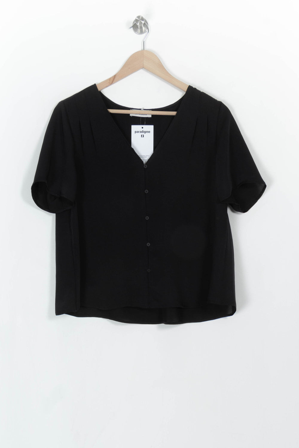 Blouse Noire - Taille M/38 de la marque Comptoir des Cotonniers | PARAD113920 - Vendu par Paradigme - Image 2