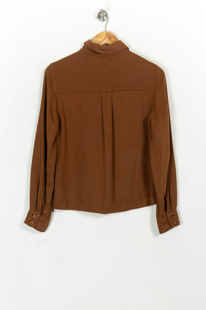 Surchemise Marron - Taille S/36 de la marque Sessùn | PARAD113921 - Vendu par Paradigme - Image 5