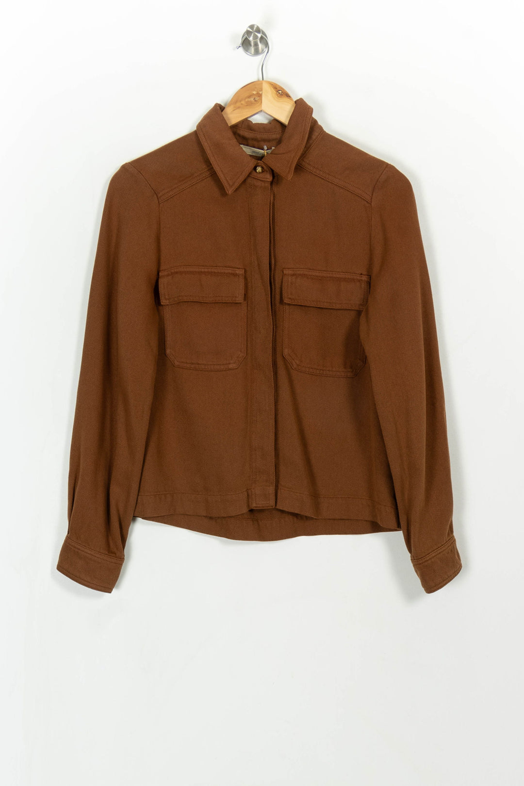 Surchemise Marron - Taille S/36 de la marque Sessùn | PARAD113921 - Vendu par Paradigme - Image 2