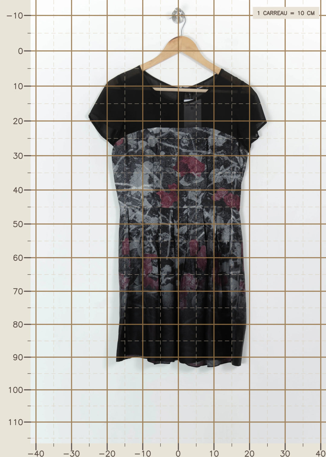 Robe Courte Noire et Rouge - Taille S/36 de la marque The Kooples | PARAD113923 - Vendu par Paradigme - Image 4