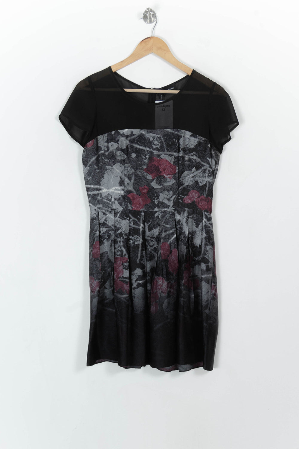 Robe Courte Noire et Rouge - Taille S/36 de la marque The Kooples | PARAD113923 - Vendu par Paradigme - Image 2