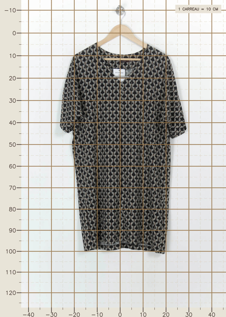 Robe Noire et Blanche - Taille XXL/44 de la marque La Fée Maraboutée | PARAD113973 - Vendu par Paradigme - Image 4