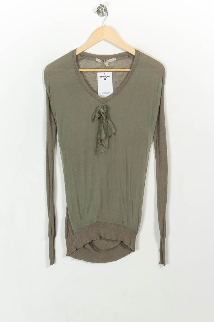 Blouse Verte - Taille XL/42 de la marque La Fée Maraboutée | PARAD113977 - Vendu par Paradigme - Image 2