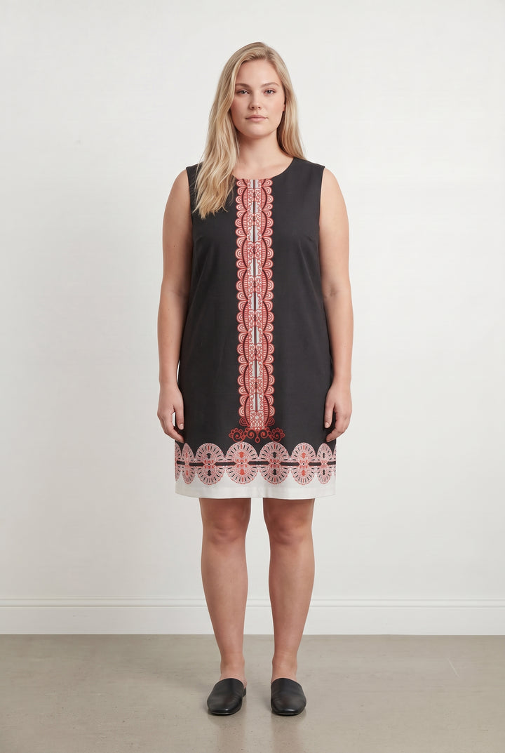 Robe Noire et Rouge - Taille XXL/44 de la marque La Fée Maraboutée | PARAD113978 - Vendu par Paradigme - Image 1