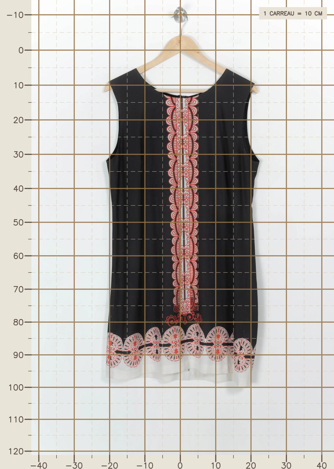 Robe Noire et Rouge - Taille XXL/44 de la marque La Fée Maraboutée | PARAD113978 - Vendu par Paradigme - Image 4