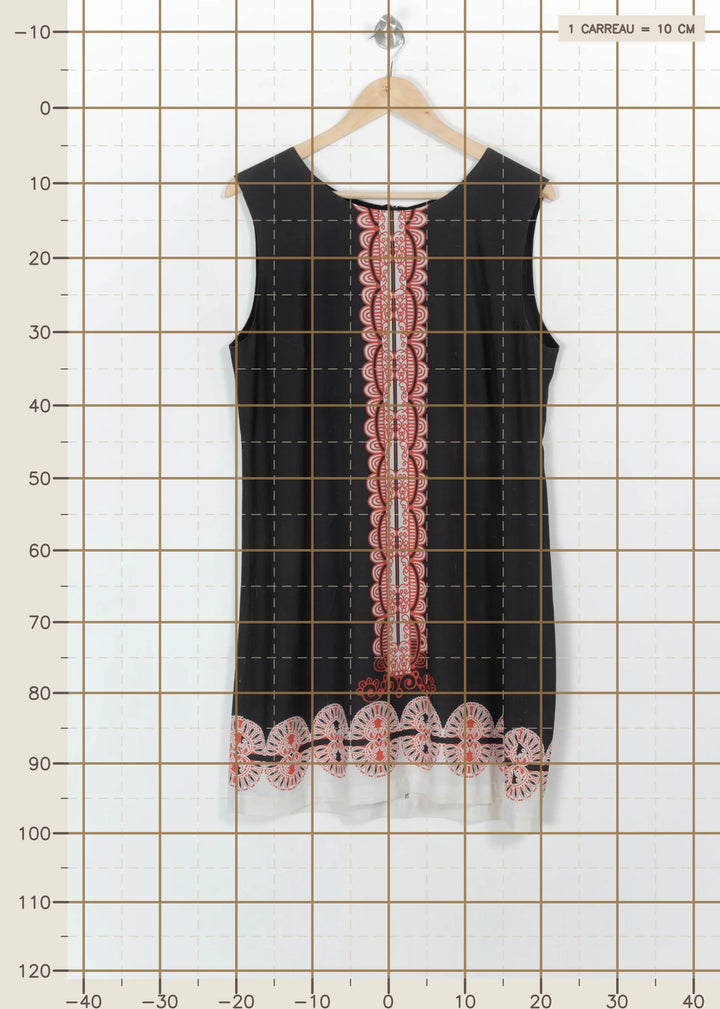 Robe Noire et Rouge - Taille XXL/44 de la marque La Fée Maraboutée | PARAD113978 - Vendu par Paradigme - Image 4