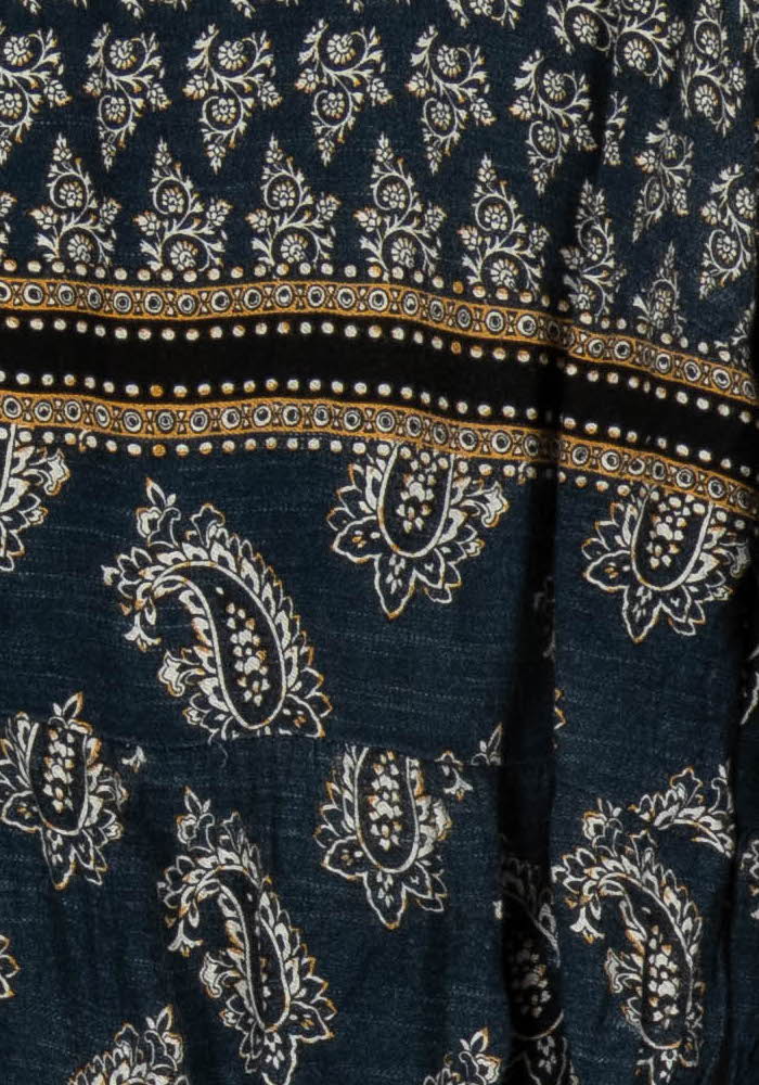 Blouse Bleue et Noire - Taille XL/42 de la marque La Fée Maraboutée | PARAD113979 - Vendu par Paradigme - Image 3