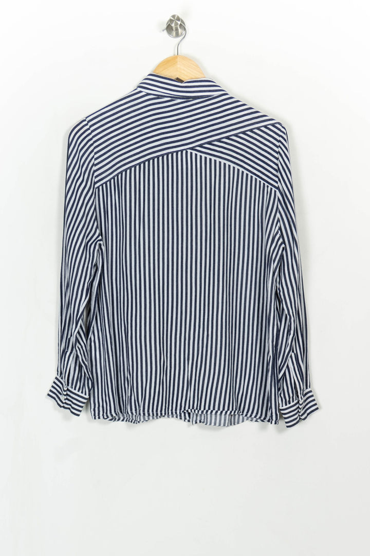 Chemise Rayée Bleu et Blanche - Taille L/40 de la marque Maison 123 | PARAD113980 - Vendu par Paradigme - Image 5