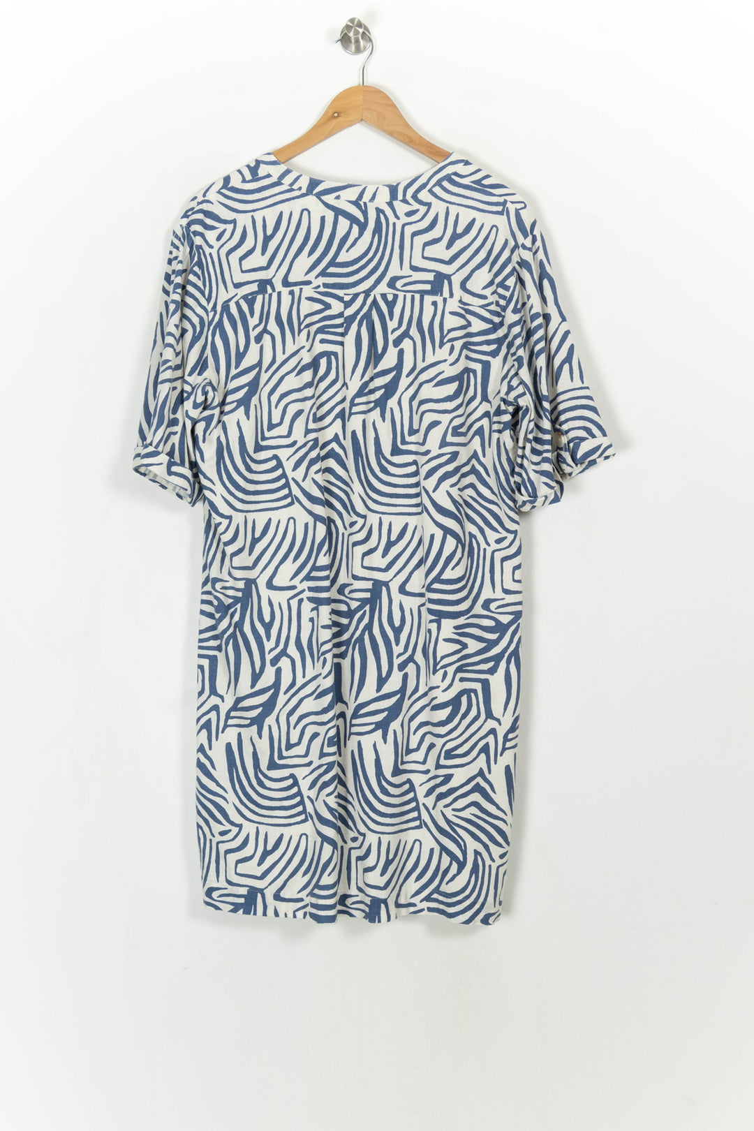 Robe Courte Blanche et Bleue - Taille XXL/44 de la marque Caroll | PARAD113983 - Vendu par Paradigme - Image 5
