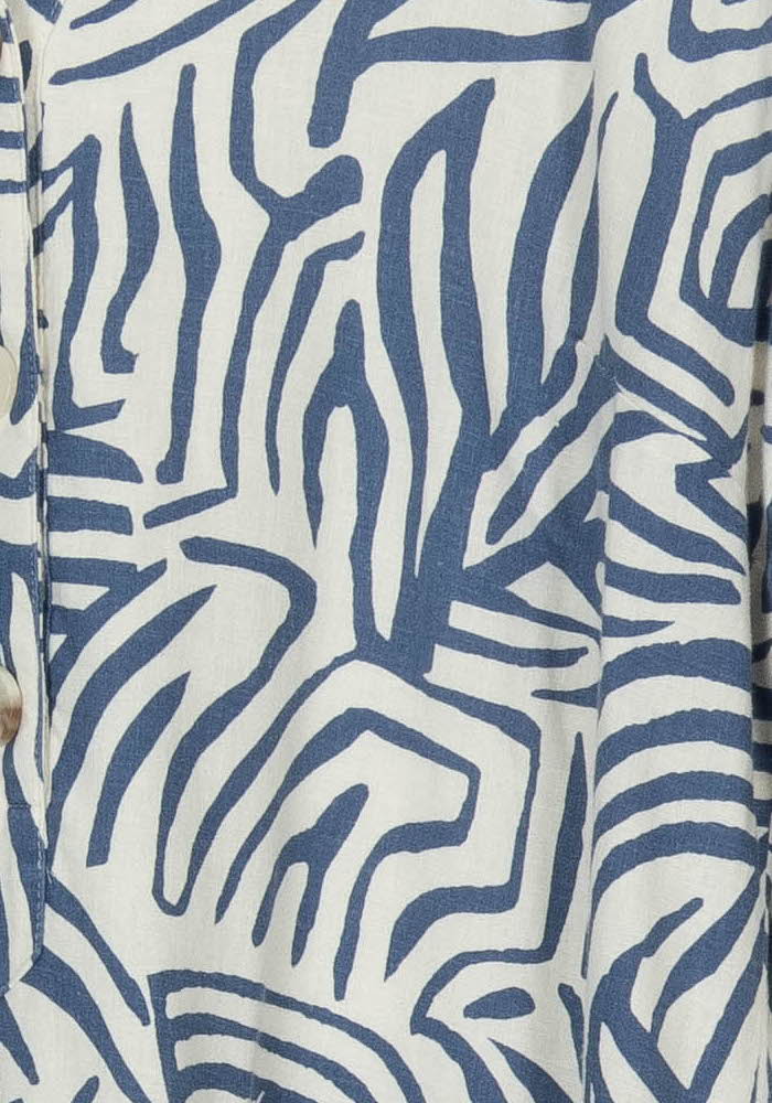 Robe Courte Blanche et Bleue - Taille XXL/44 de la marque Caroll | PARAD113983 - Vendu par Paradigme - Image 3