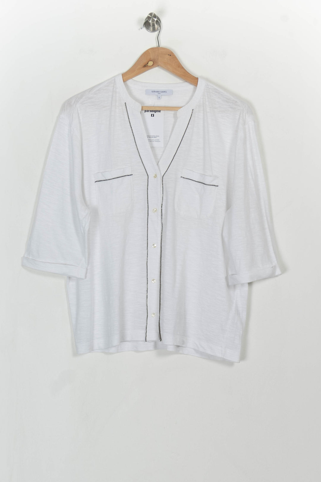Blouse Blanche - Taille XL/42 de la marque Gerard Darel | PARAD113987 - Vendu par Paradigme - Image 2