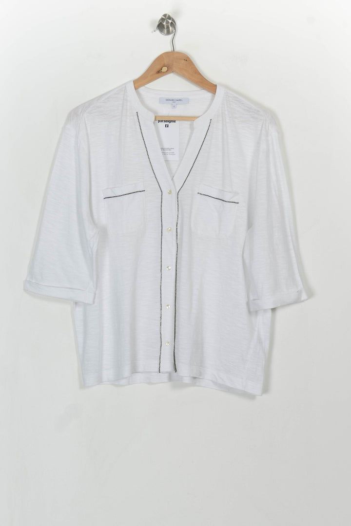 Blouse Blanche - Taille XL/42 de la marque Gerard Darel | PARAD113987 - Vendu par Paradigme - Image 2
