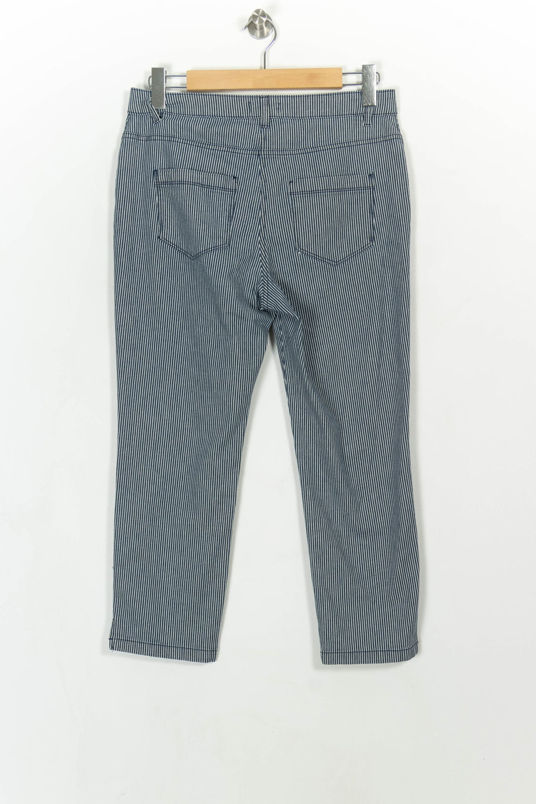 Pantalon Rayé Bleu et Blanc - Taille XL/42 de la marque Caroll | PARAD113988 - Vendu par Paradigme - Image 5