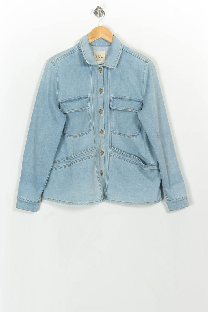 Veste en Jean Bleu Clair - Taille M/38 de la marque Sézane | PARAD113990 - Vendu par Paradigme - Image 2