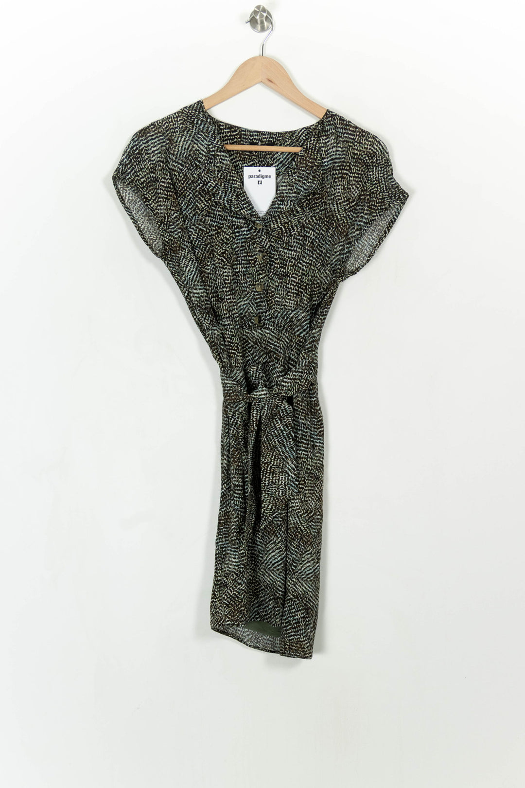Robe Midi Verte - Taille M/38 de la marque One Step | PARAD114114 - Vendu par Paradigme - Image 2