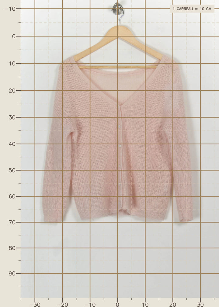 Cardigan Rose - Taille M/38 de la marque Caroll | PARAD114118 - Vendu par Paradigme - Image 4