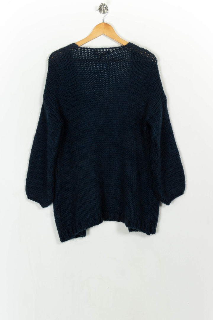 Cardigan Bleu - Taille XS/34 de la marque La Fée Maraboutée | PARAD114119 - Vendu par Paradigme - Image 5
