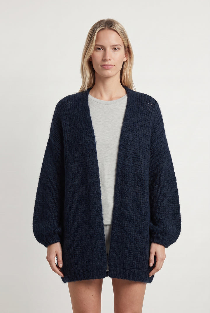 Cardigan Bleu - Taille XS/34 de la marque La Fée Maraboutée | PARAD114119 - Vendu par Paradigme - Image 1