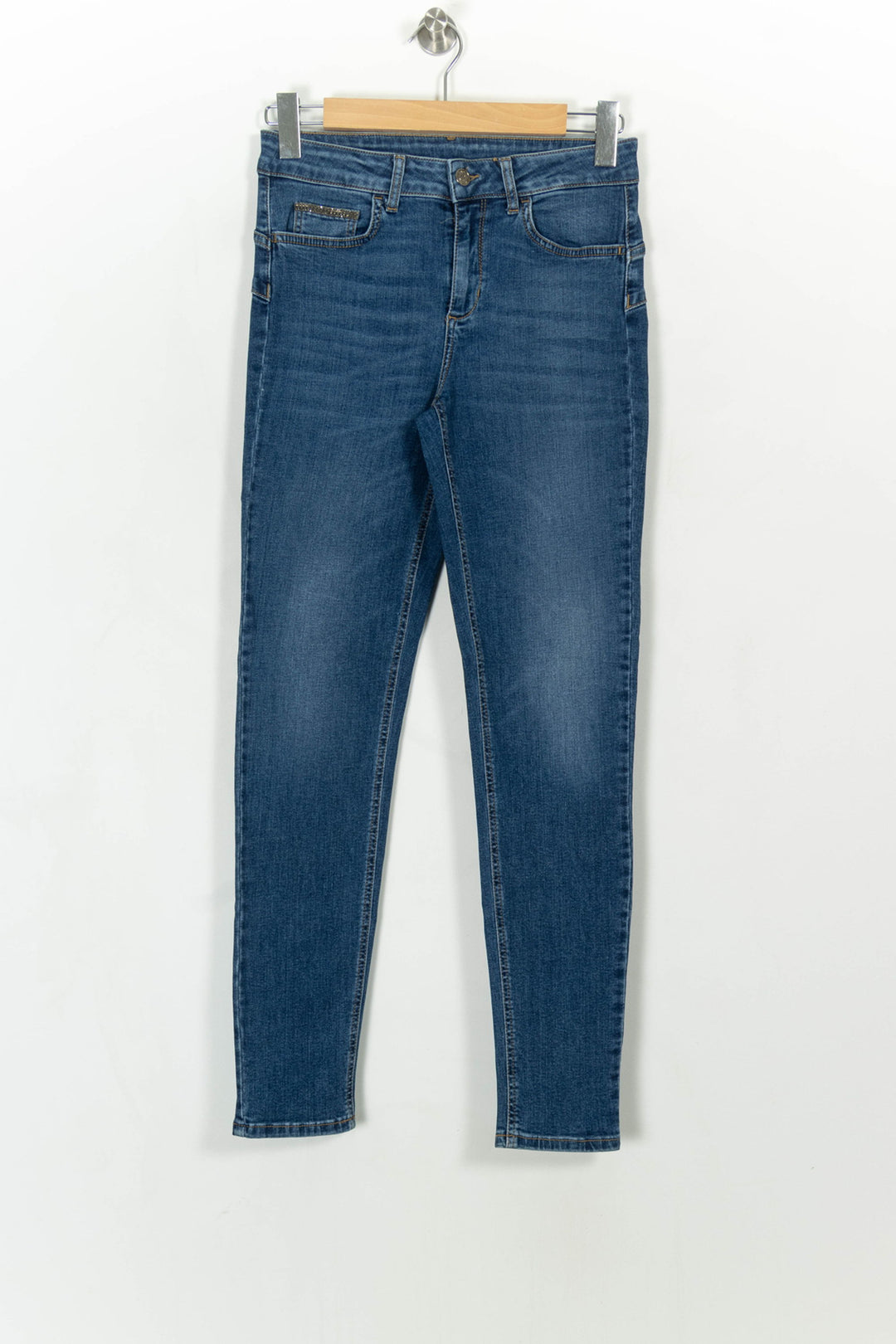 Jean Slim Bleu - Taille M/38 de la marque Liu Jo | PARAD114126 - Vendu par Paradigme - Image 2