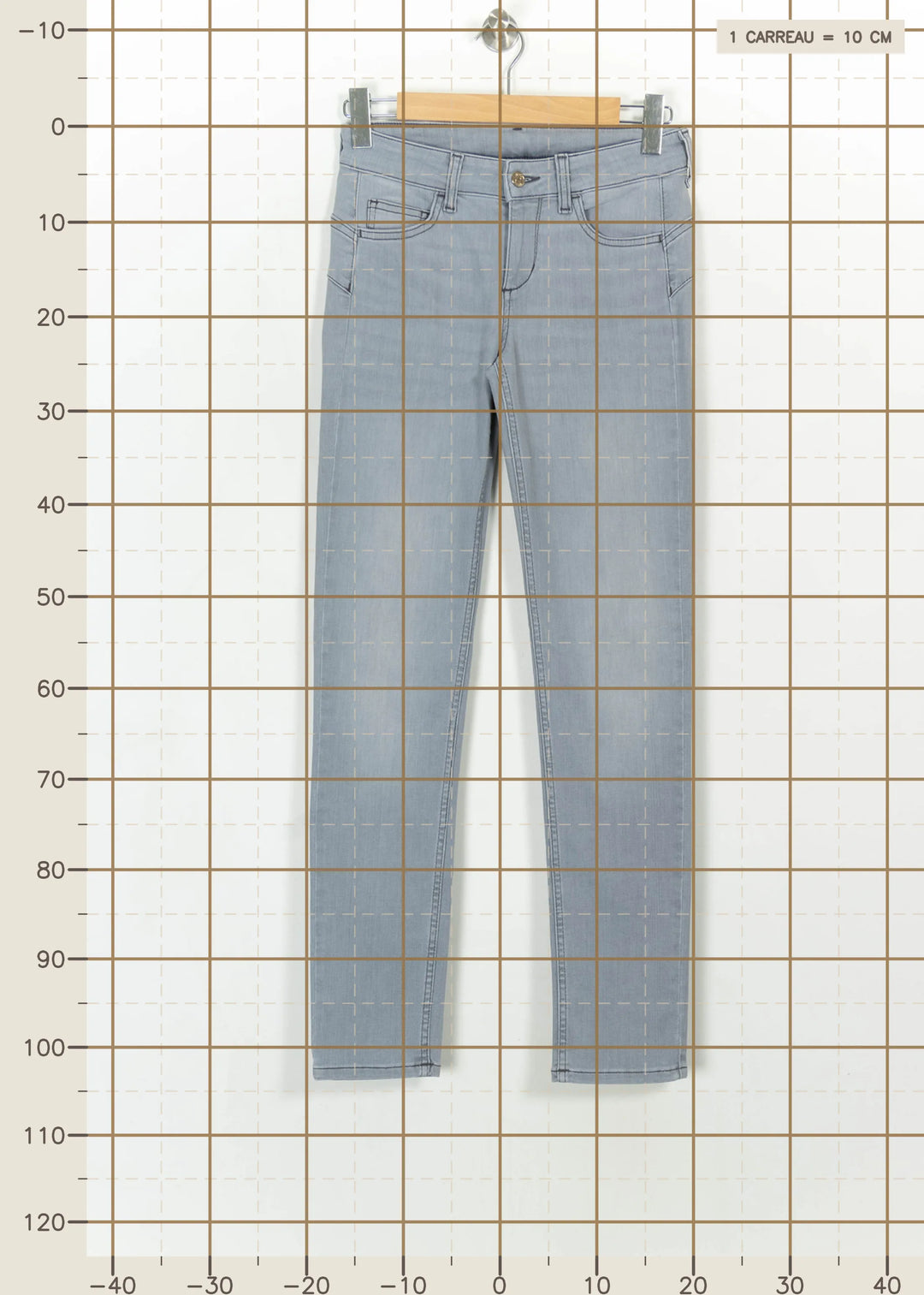 Jean Gris - Taille M/38 de la marque Liu Jo | PARAD114127 - Vendu par Paradigme - Image 4