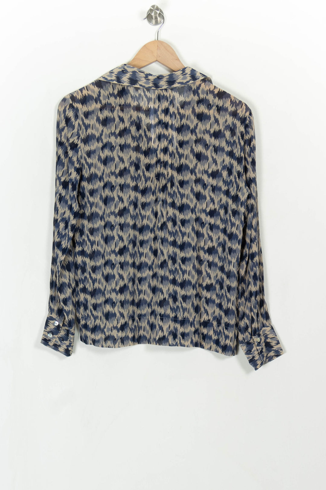 Blouse Bleu et Beige - Taille S/36 de la marque La Fée Maraboutée | PARAD114128 - Vendu par Paradigme - Image 5