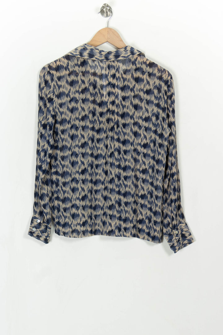 Blouse Bleu et Beige - Taille S/36 de la marque La Fée Maraboutée | PARAD114128 - Vendu par Paradigme - Image 5