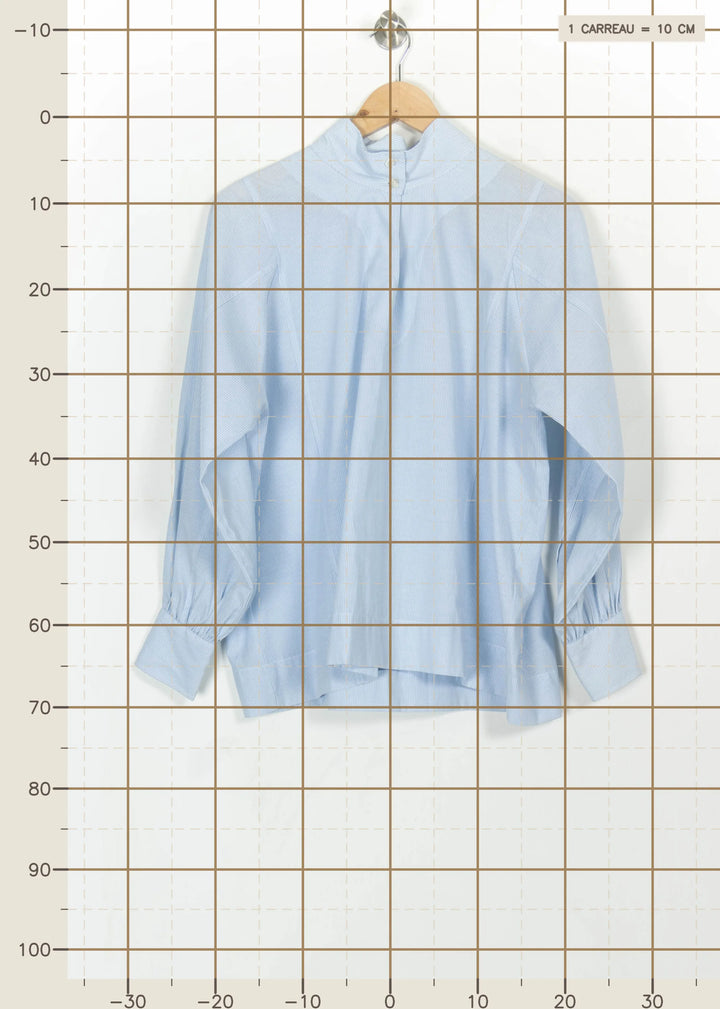 Blouse Bleue - Taille L/40 de la marque La Fée Maraboutée | PARAD114185 - Vendu par Paradigme - Image 4
