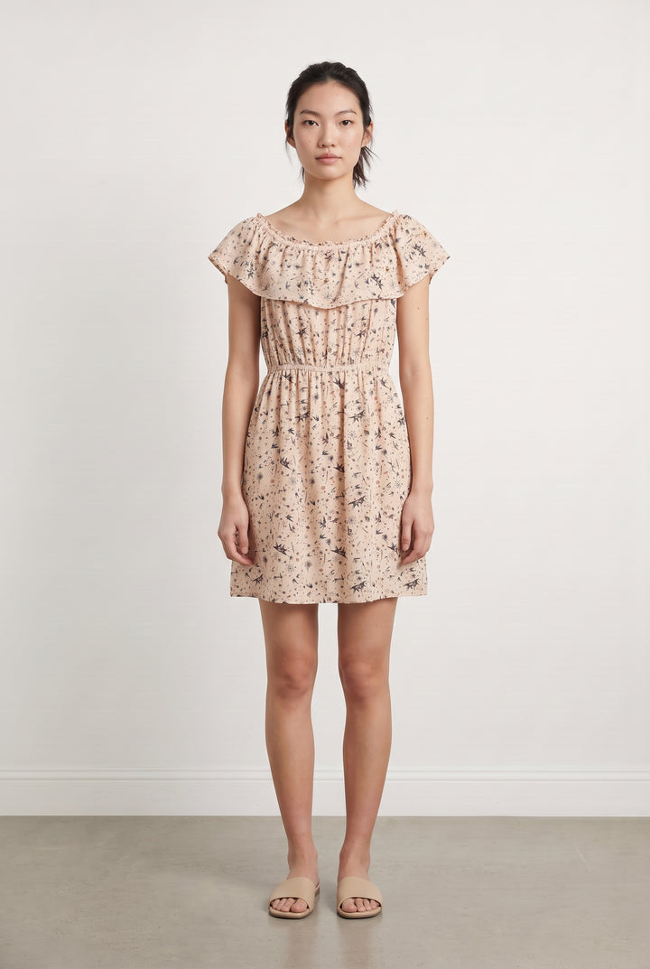 Robe Courte Beige - Taille S/36