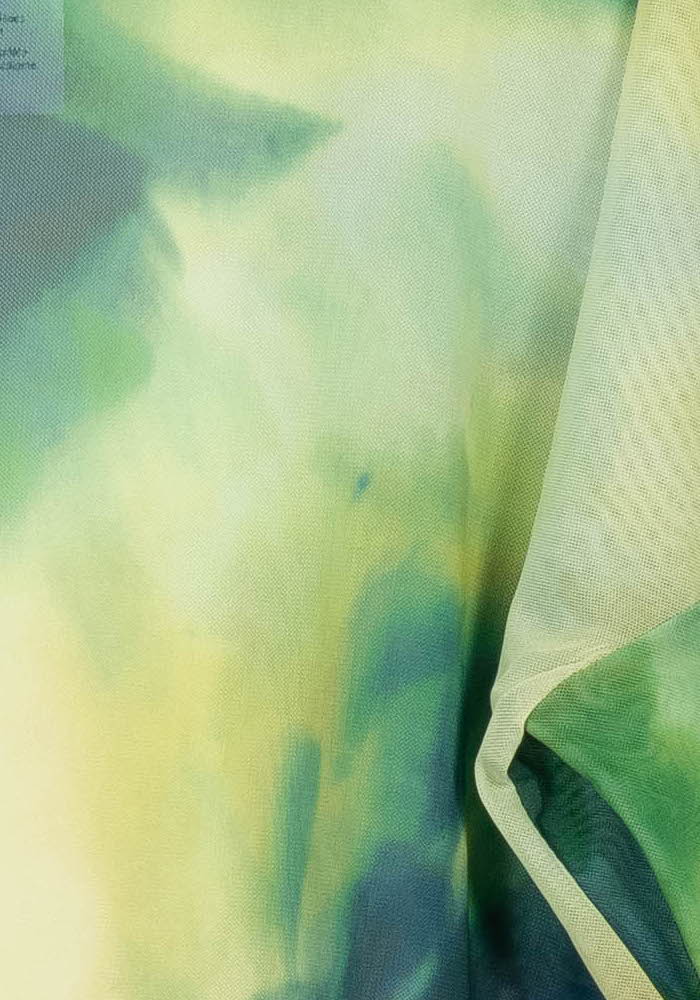 Blouse Légère Verte et Jaune - Taille S/36 de la marque Indies | PARAD114354 - Vendu par Paradigme - Image 3