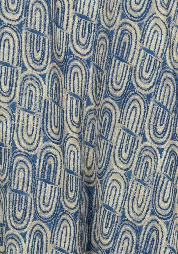 Blouse Bleue et Beige - Taille M/38 de la marque Indies | PARAD114355 - Vendu par Paradigme - Image 3
