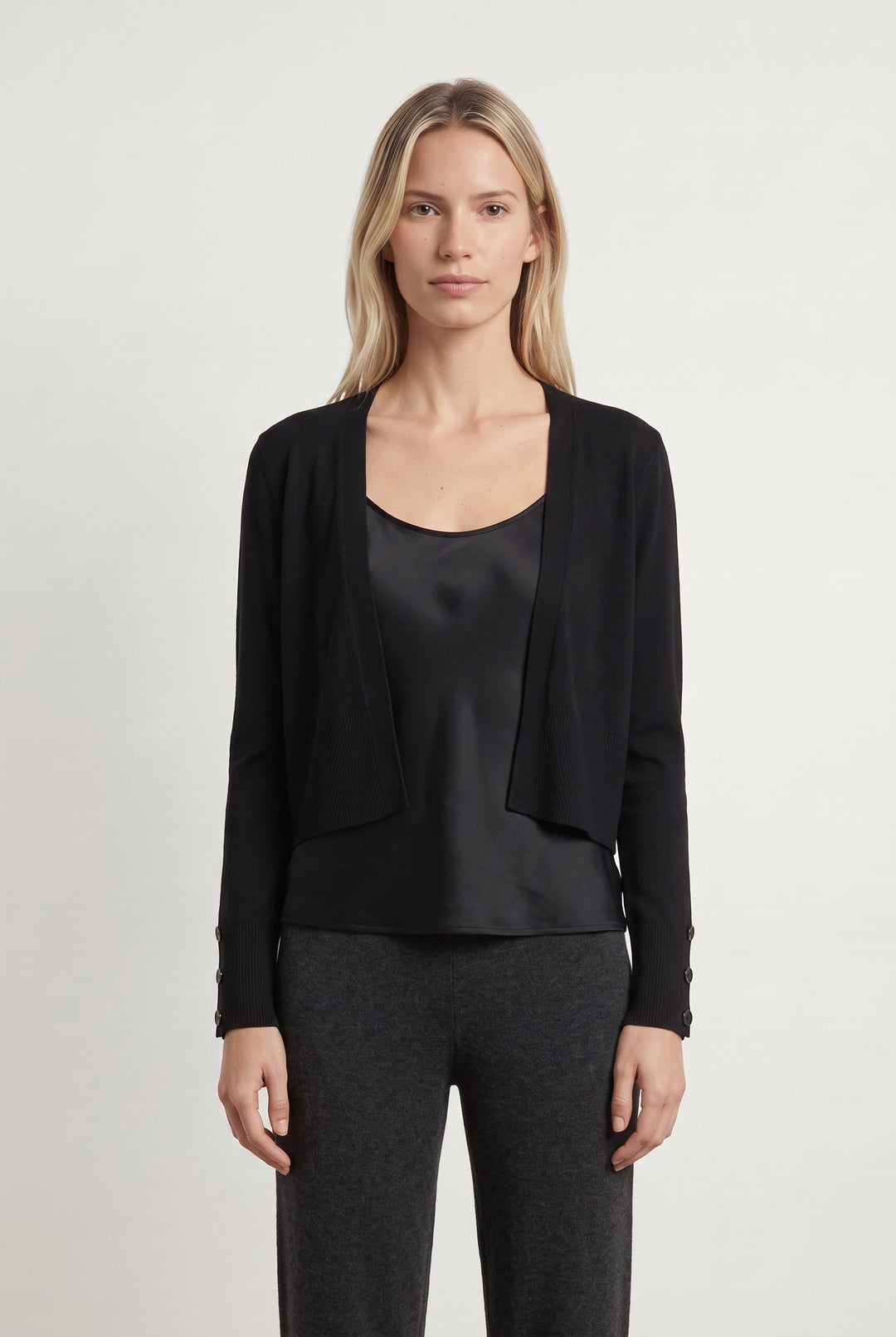Cardigan Noir - Taille S/36 de la marque La Fée Maraboutée | PARAD114356 - Vendu par Paradigme - Image 1