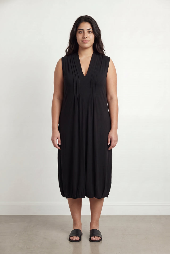 Robe Sans Manches Noire - Taille XL/42 de la marque Indies | PARAD114358 - Vendu par Paradigme - Image 1