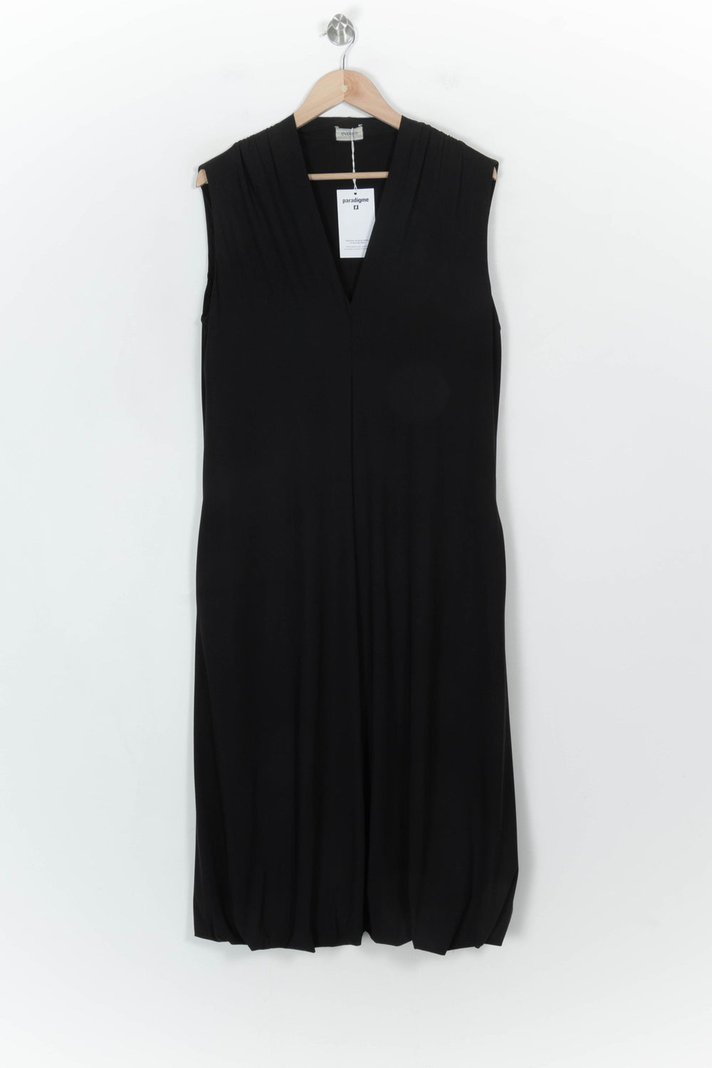 Robe Sans Manches Noire - Taille XL/42 de la marque Indies | PARAD114358 - Vendu par Paradigme - Image 2