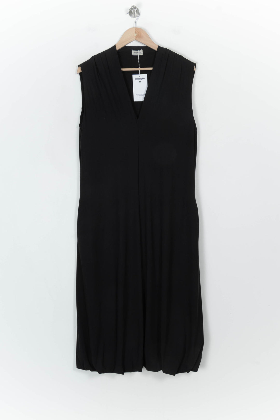 Robe Sans Manches Noire - Taille XL/42 de la marque Indies | PARAD114358 - Vendu par Paradigme - Image 2