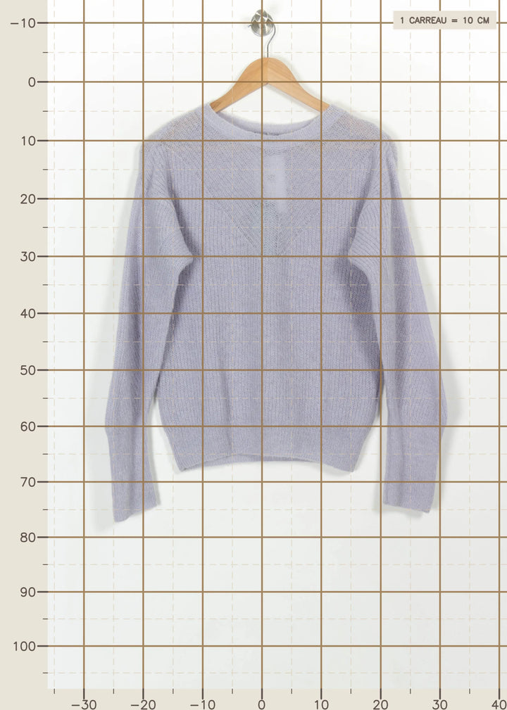 Pull Bleu - Taille S/36 de la marque Caroll | PARAD114362 - Vendu par Paradigme - Image 4