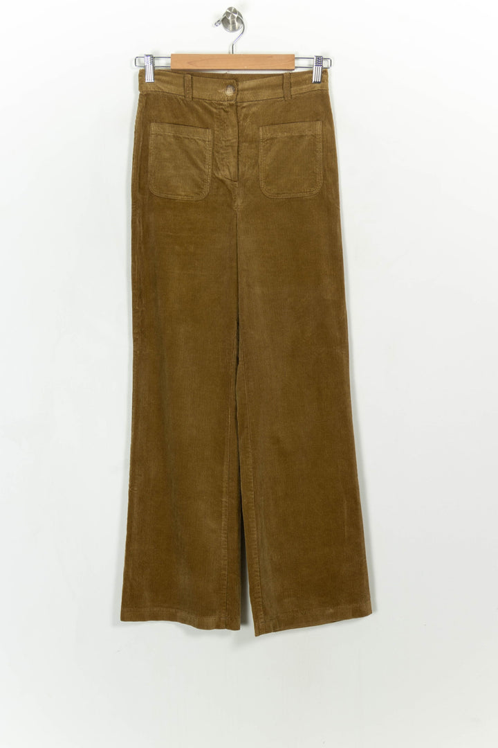 Pantalon Large Marron - Taille S/36 de la marque La Fée Maraboutée | PARAD114363 - Vendu par Paradigme - Image 2