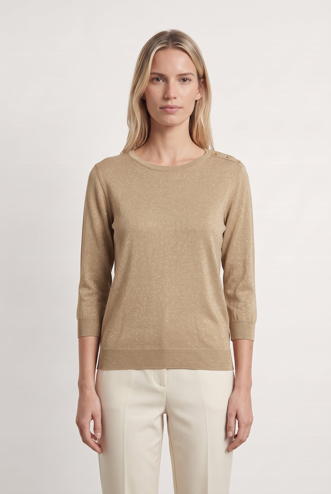 Pull Beige - Taille M/38 de la marque Caroll | PARAD114365 - Vendu par Paradigme - Image 1