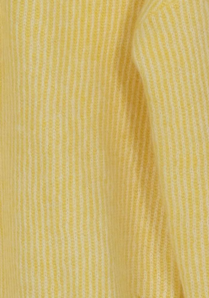 Polo en Laine Jaune et Blanc - Taille S/36 de la marque Caroll | PARAD114366 - Vendu par Paradigme - Image 3