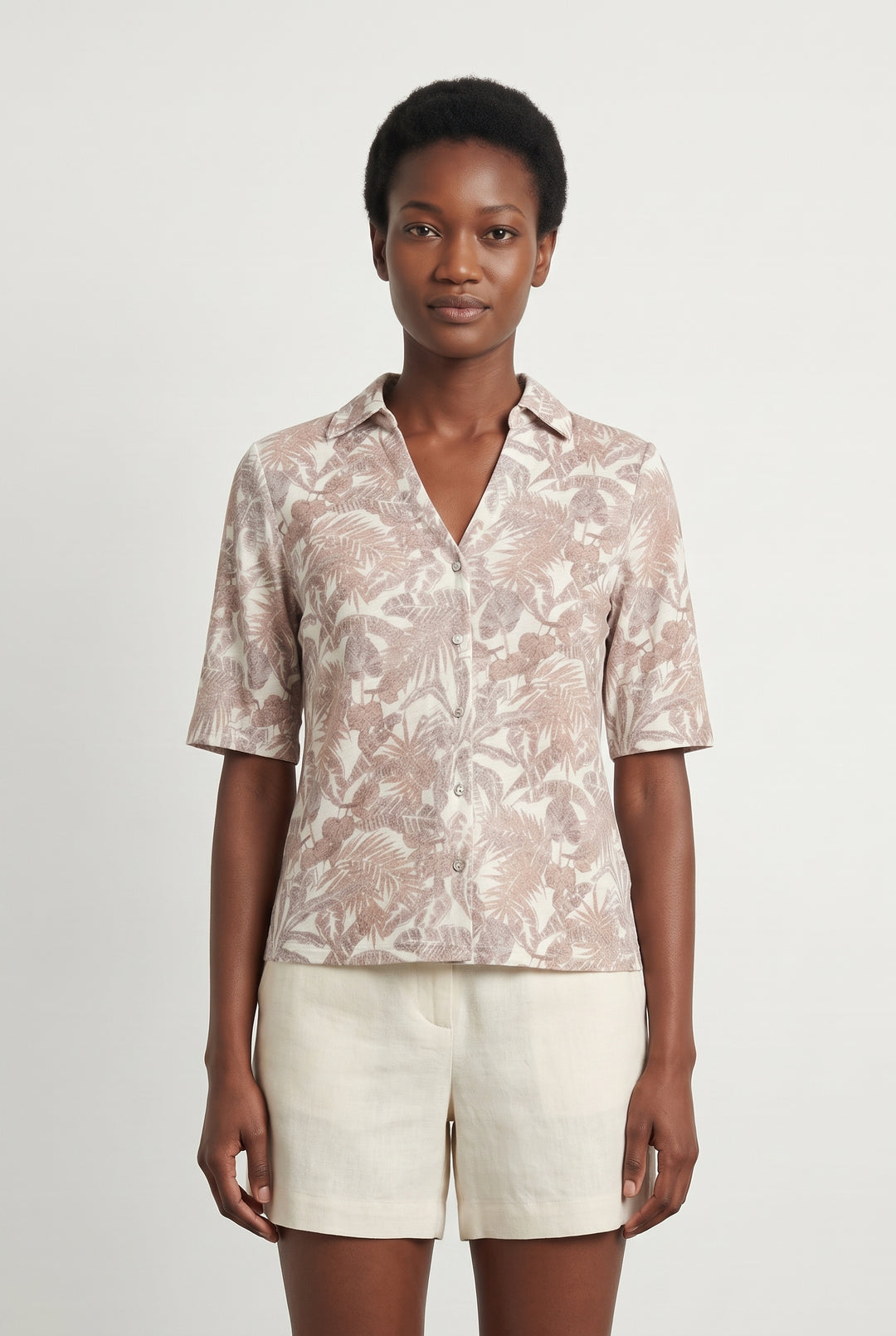 Chemisette Rose et Beige - Taille S/36 de la marque Caroll | PARAD114367 - Vendu par Paradigme - Image 1