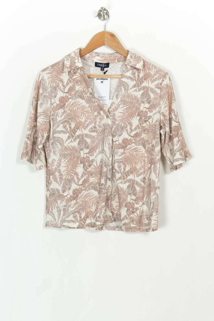 Chemisette Rose et Beige - Taille S/36 de la marque Caroll | PARAD114367 - Vendu par Paradigme - Image 2