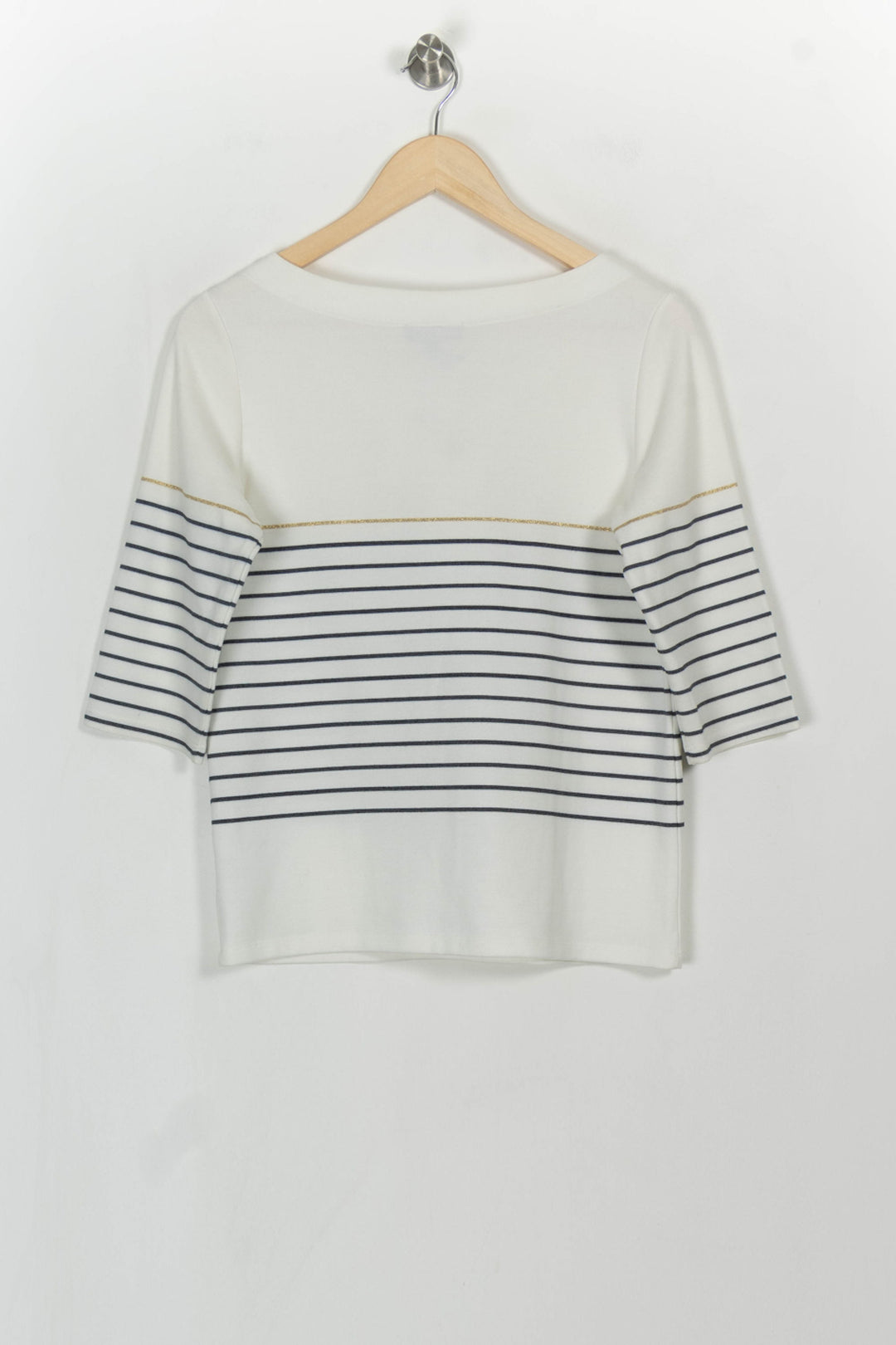 Marinière Blanche et Bleue - Taille S/36 de la marque Caroll | PARAD114369 - Vendu par Paradigme - Image 5