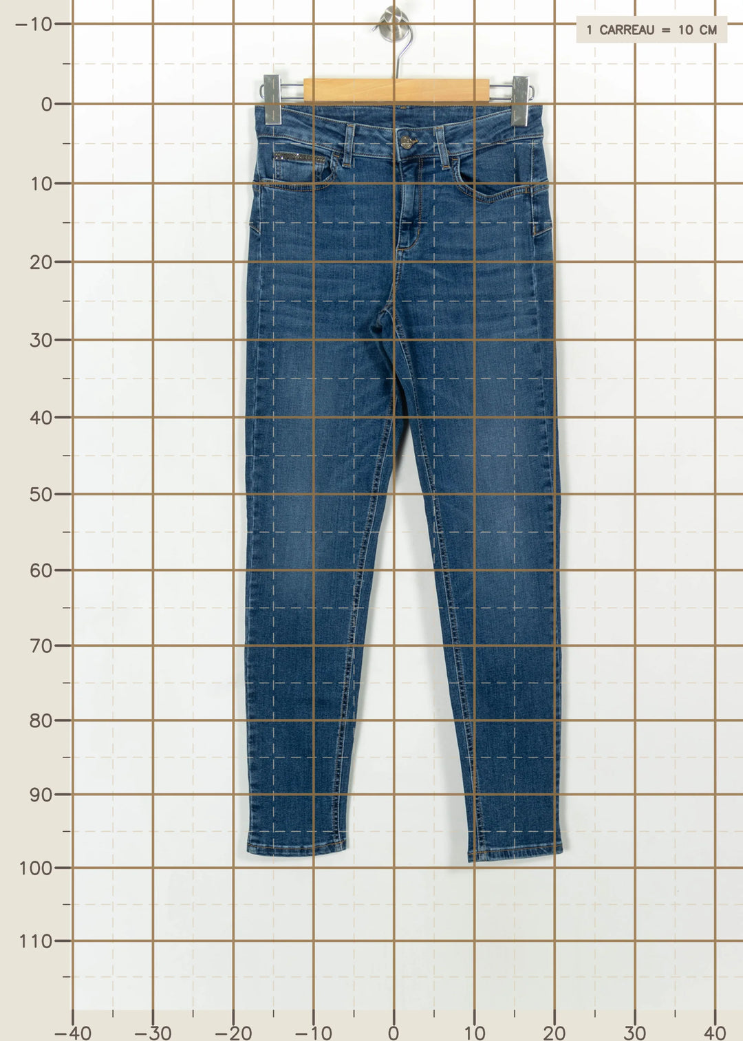 Jean Slim Bleu - Taille M/38 de la marque Liu Jo | PARAD114374 - Vendu par Paradigme - Image 4