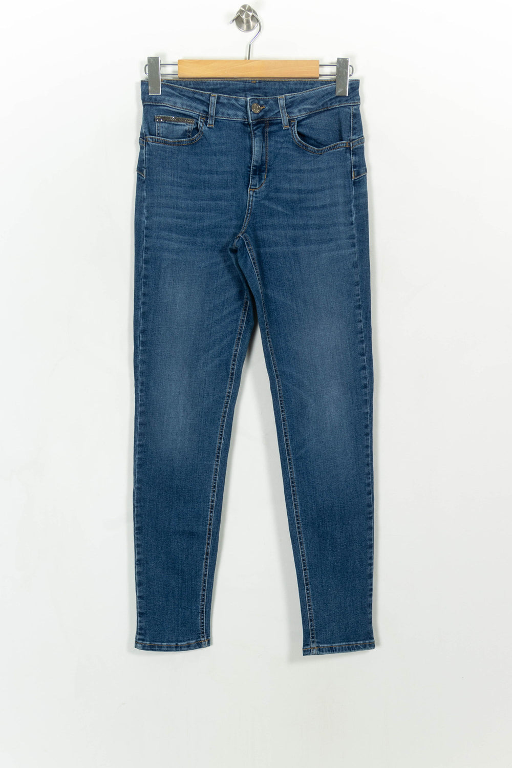 Jean Slim Bleu - Taille M/38 de la marque Liu Jo | PARAD114374 - Vendu par Paradigme - Image 2