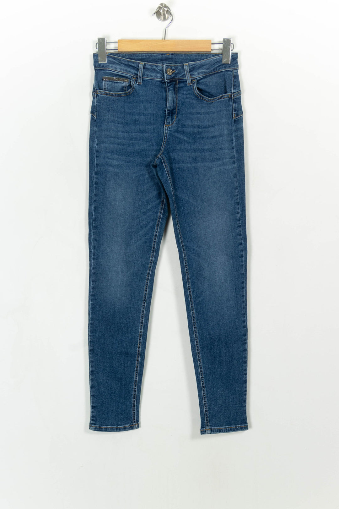 Jean Slim Bleu - Taille M/38 de la marque Liu Jo | PARAD114374 - Vendu par Paradigme - Image 2