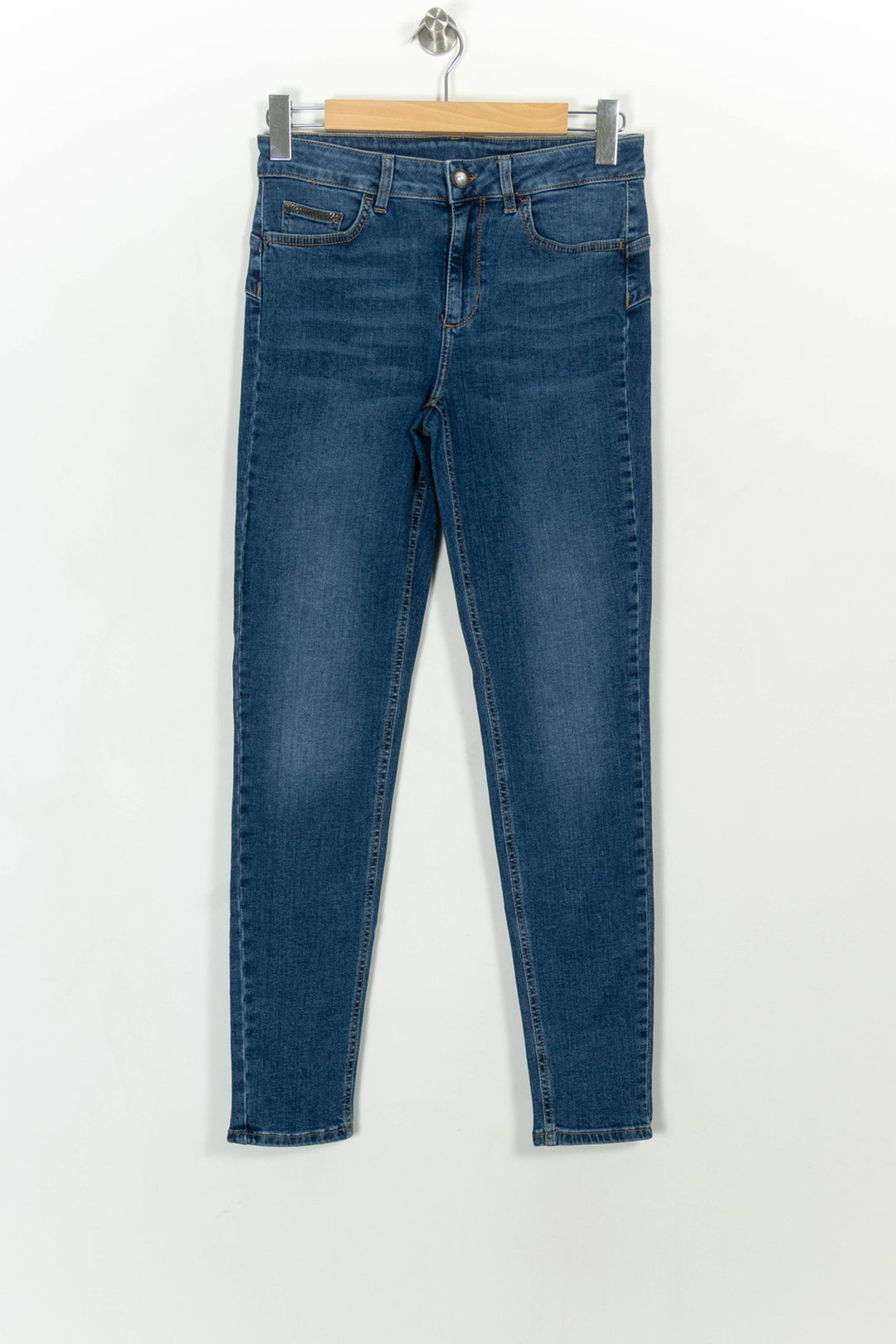 Jean Slim Bleu - Taille M/38 de la marque Liu Jo | PARAD114375 - Vendu par Paradigme - Image 2