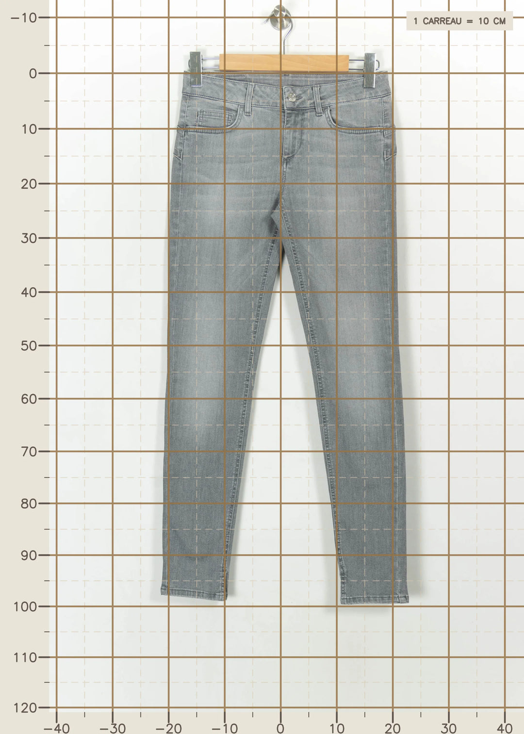 Jean Gris - Taille M/38 de la marque Liu Jo | PARAD114380 - Vendu par Paradigme - Image 4