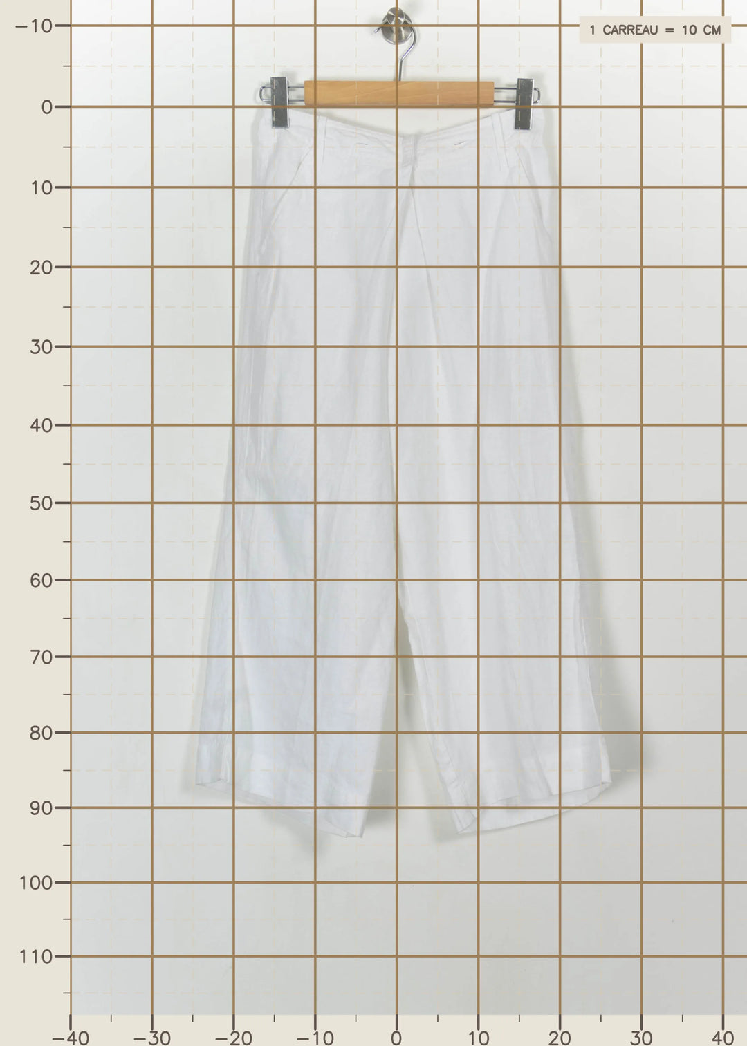 Pantalon Large Blanc - Taille S/36 de la marque La Redoute Collections | PARAD114384 - Vendu par Paradigme - Image 4