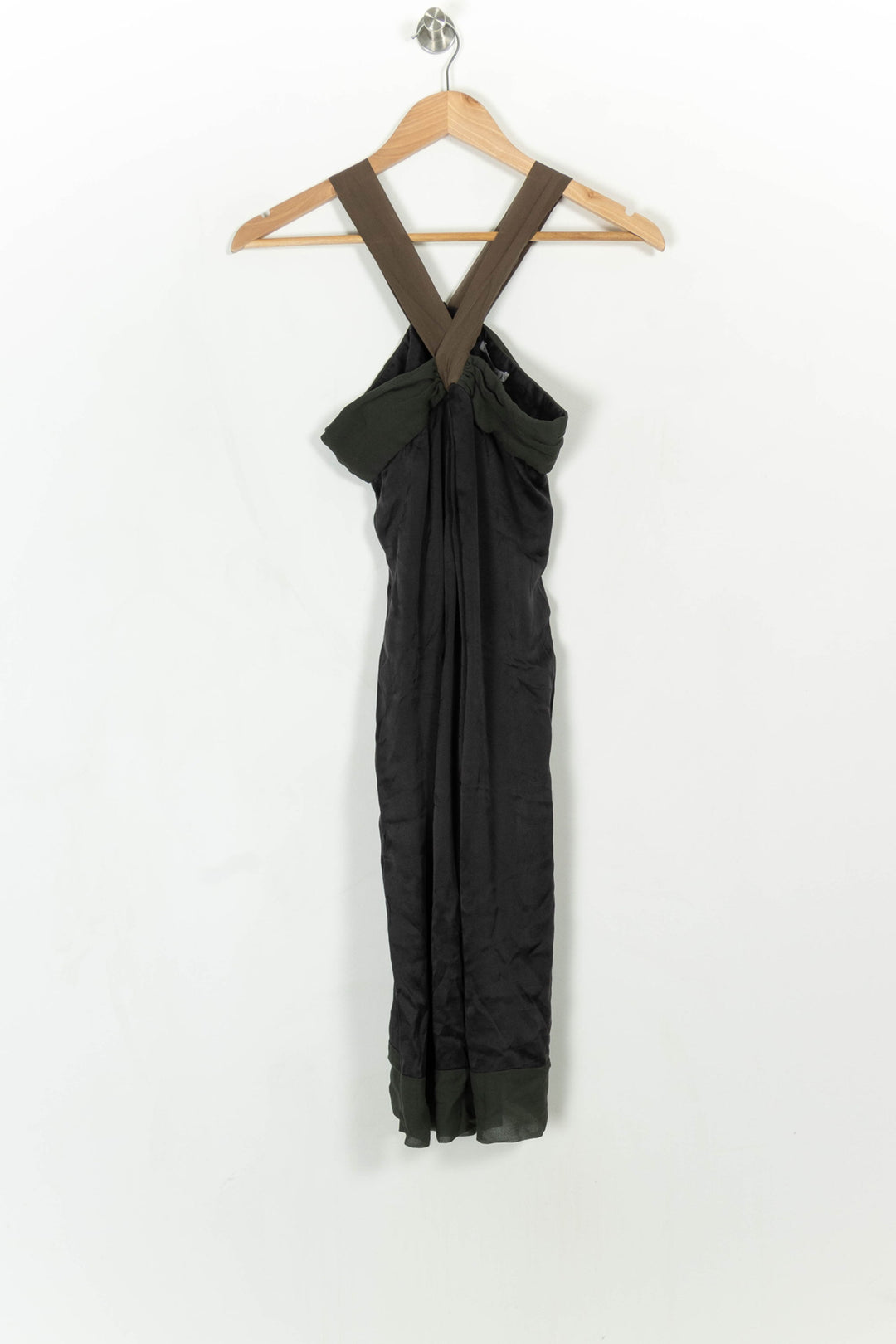 Robe Midi Noire et Verte - Taille XS/34 de la marque Kookai | PARAD114388 - Vendu par Paradigme - Image 2