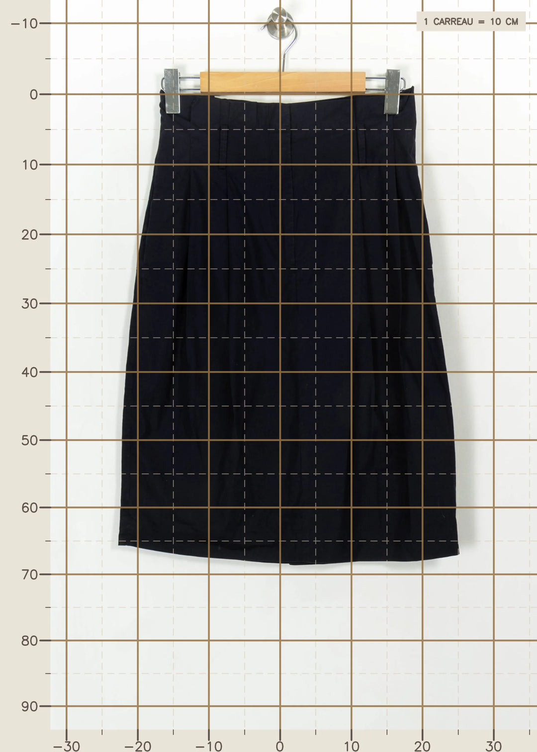 Jupe Droite Bleue - Taille M/38 de la marque COS | PARAD114389 - Vendu par Paradigme - Image 4