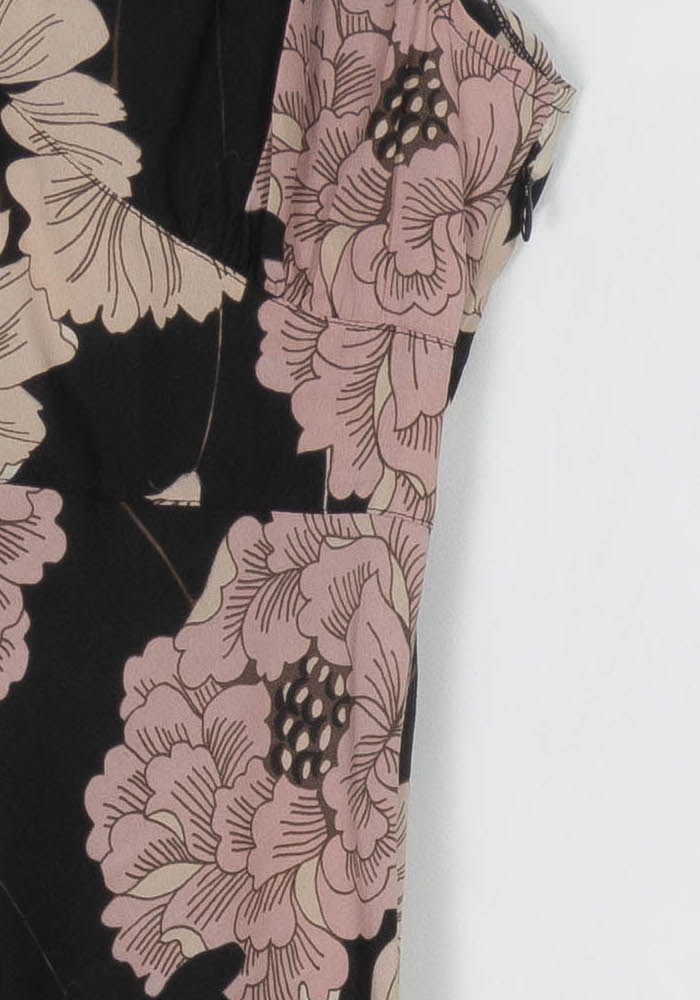Robe Midi Noire et Beige - Taille S/36 de la marque Kookai | PARAD114390 - Vendu par Paradigme - Image 3